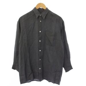 シャツ 七分袖 チェック柄 9 グレー