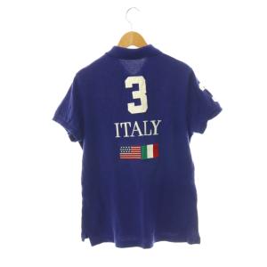RALPH LAUREN ポロシャツ 半袖 ポニー XL ネイビーブルー マルチカラー /ES MA