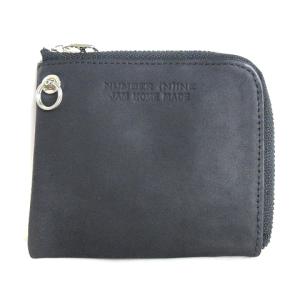 ジャムホームメイド 財布 L字ファスナー ミニ ウォレット レザー ブラック