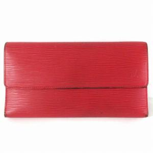 エピ ポルトトレゾール インターナショナル 三つ折り長財布 レッド