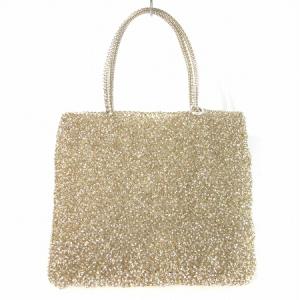 ワイヤーバッグ スクエア ゴールド