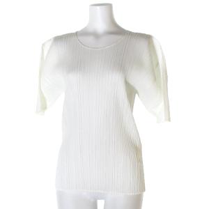 半袖プリーツカットソー 3 ホワイト