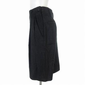ISSEY MIYAKE 膝丈スカート ウール グレー 