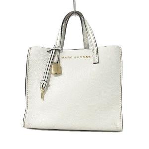 ショルダーバッグ ハンド MINI GRIND BAG 2WAY レザー 白 鞄