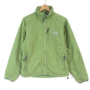 ジャケット ジップアップ ナイロン 中綿 グリーン S AA IBS94