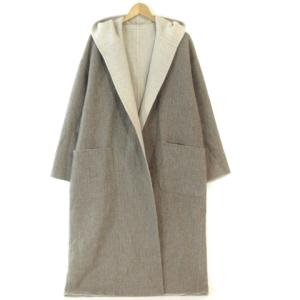 19AW コート ロング ダブルフェイス リバーシブル
