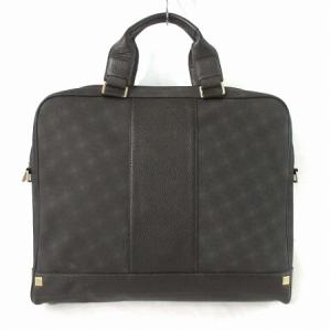 dunhill ビジネス バッグ ハンド ブリーフケース PVC レザー ブラウン