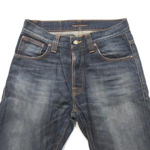 Nudie Jeans デニム パンツ ジーンズ ストレート ボタンフライ ブルー W30 L32 ボトムス