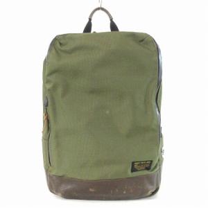marka × OUTDOOR PRODUCTS ナイロンレザーリュックサック カーキ