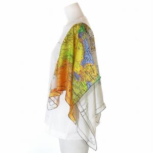 sacai 20SS カットソー ワールドマップ world map アシンメトリー デザイン 白