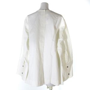 Shinzone タグ付き 20SS ブラウス シャツ 長袖 フレア リネン混 麻混 20SMSBL51 白 ホワイト 36 トップス