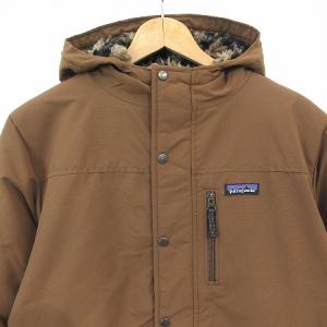 Patagonia ボーイズ インファーノ ジャケット 中綿 フード 裏ボア 子供 キッズ 男の子 68460FA19 茶 ブラウン XXL 16-18