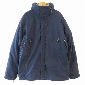 ダウンジャケット 2way インナーダウン 付き フード アウトドア ネイビー ベージュ M アウター