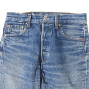 Levi's 501xx デニム パンツ ジーンズ ストレート ボタンフライ ヒゲ USED加工 USA製 インディゴ ブルー W30 L36