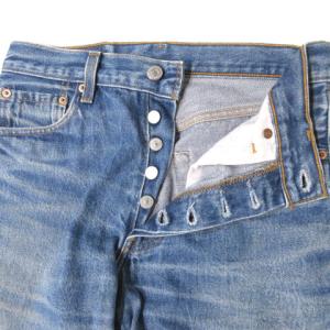 Levi's 501xx デニム パンツ ジーンズ ストレート ボタンフライ ヒゲ USED加工 USA製 インディゴ ブルー W30 L36