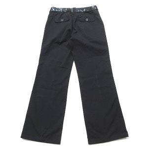 EMPORIO ARMANI パンツ スラックス センタープリーツ スパンコール装飾 38 ブラック