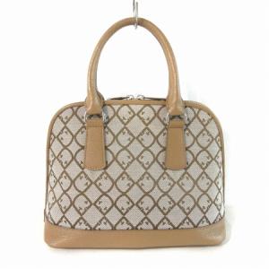 FURLA ショルダー バッグ ハンド 2WAY ロゴ 総柄 レザー