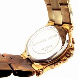 MICHAEL KORS MK-5223 腕時計 クロノグラフ クオーツ アナログ 3針 コマ カレンダー ゴールド