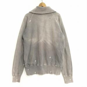 KAPITAL トレーナー スウェット 長袖 ペイント ダメージ 加工 グレー 4 トップス