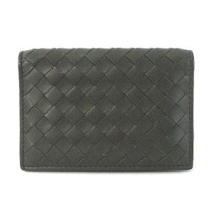 カードケース 名刺入れ イントレチャート レザー 二つ折り