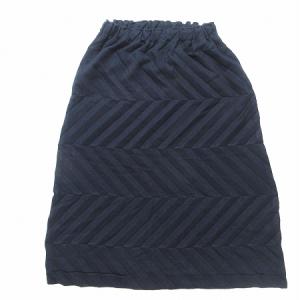 16AW パンツ サルエル スカート プリーツ ウェーブ イージー 紺 ネイビー ボトムス