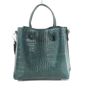 Spick&Span ペタ＆ジェーン PETA+JAIN タグ付き 21SS ショルダーバッグ 2WAY クロコ クロコダイル 型押し フェイクレザー