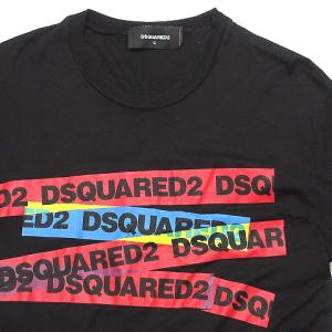 DSQUARED2 19SS 半袖テープロゴTシャツ ブラック