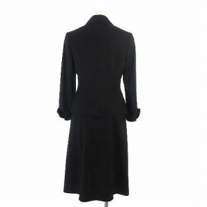 Paul Stuart スーツ セットアップ ジャケット スカート 膝丈 ウール 黒 ブラック 6