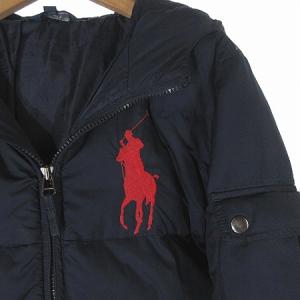 POLO RALPH LAUREN キッズ ジャケット ダウン フード 刺繍 ビッグポニー ネイビー 150 