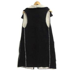 DIESEL ノースリーブデニムポケットニットベスト XS ブラック