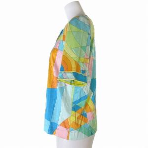 LEONARD ジャケット カットソー 半袖 総柄 マルチカラー L トップス