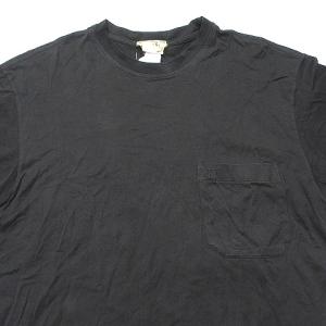 HERMES Tシャツ 半袖 ポケット ロゴ M ブラック
