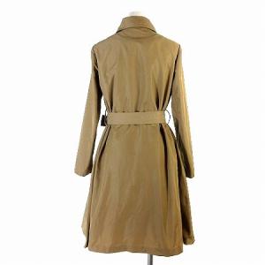 LANVIN en Bleu トレンチコート ダブル ライナー付き ベルト付き リボン ベージュ 36 ECR6