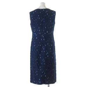 GRACE CONTINENTAL 0120131190 20SS フラワードットプリントワンピース 36 ネイビー 