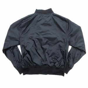 STUSSY GEAR ナイロンロゴプリントジャケット ブラック