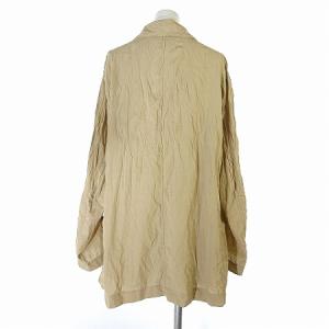 ISSEY MIYAKE テーラードジャケット 長袖 2B シングル オーバーサイズ ベージュ L 