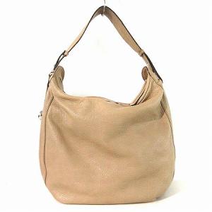 FURLA ショルダーバッグ レザー ワンショル ロゴチャーム付き ベージュ