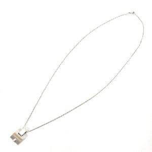 HERMES ST0148 ネックレス アイリーン Hロゴ シルバー