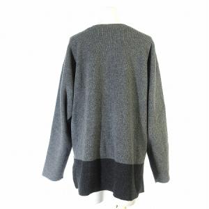 JURGEN LEHL ニット セーター 長袖 ウール Vネック グレー M トップス