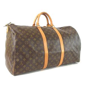 LOUIS VUITTON M41424 モノグラム キーポル55 ボストンバッグ ブラウン