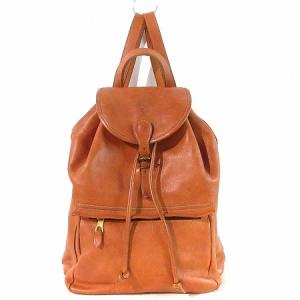 リュックサック ブラウン オレンジ