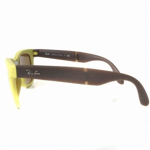 Ray-Ban RB4105 WAYFARER サングラス 折りたたみ ミラーレンズ イエロー ライトブラウン