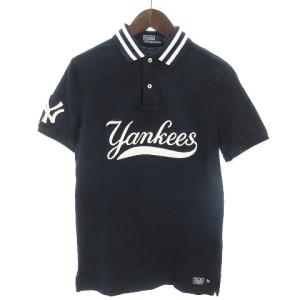 Yankees MLB コラボ 21SS ロゴワッペンポロシャツ ネイビー