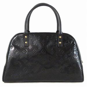 LOUIS VUITTON モノグラム ヴェルニ ボストンバッグ トンプキンス スクエア エナメル 黒