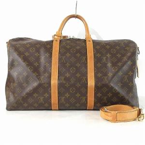 M41416 キーポル バンドリエール 50 ボストン バッグ モノグラム ポワニエ 茶