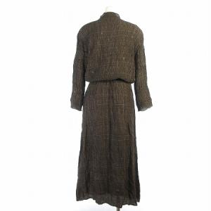 JURGEN LEHL シルクブラウスセットアップ ブラウン