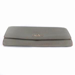 LOEWE 長財布 フラップ 二つ折り ロゴ スペイン製 レザー グレー ピンク