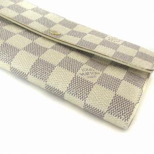 LOUIS VUITTON N61735 ダミエ アズール ポルトフォイユ サラ 長財布 二つ折り 白