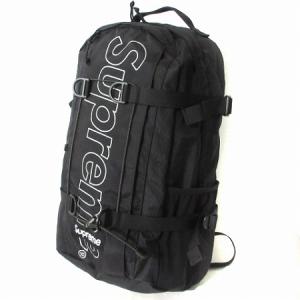 Supreme 18AW Backpack ロゴプリント ブラック
