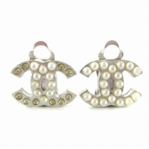 イヤリング ココマーク フェイクパール 05M シルバーカラー アクセサリー